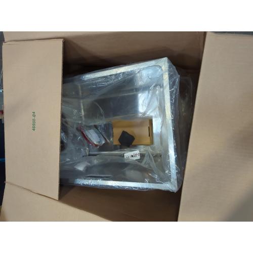 Stainless Steel Litter Box 13.7'' High Sides, XL Metal Cat Litter Box with Curved Low Entry, Cat Litter Pan for Big & Multiple Cats, Pet Toliet with Handy Wheels for Easy Moving