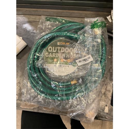 Orgrimmar Garden Hose No Leaking for Watering: No Kink and Lightweight - 1/2 Water Hoses 15 FT with Fittings for Outdoor and Yard