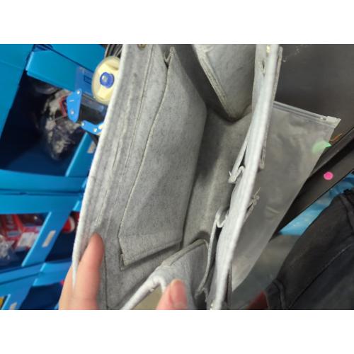 11 inch Soft Grey Felt Tote Organizer Insert for Purses, Backpacks, and Tall Totes