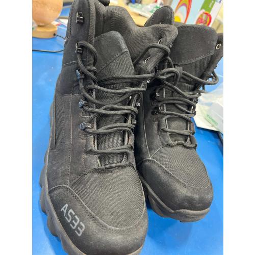 QUH Winter Snow Boots Waterproof Military Training Fur Lined Anti Slip Warm Boots Thickened Cotton Walking Ankle Boots For Man SIZE 43