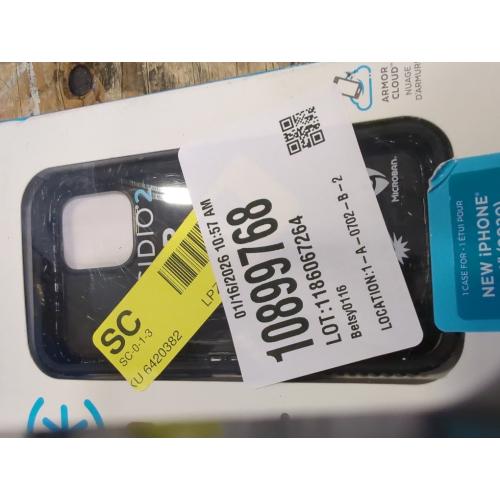 Speck iPhone 12 Case - Drop Protection Fits iPhone 12 Pro & iPhone 12 Phones - Scratch Resistant, Slim Design with Added Grip & Soft Touch Coating - Black, White Presido2