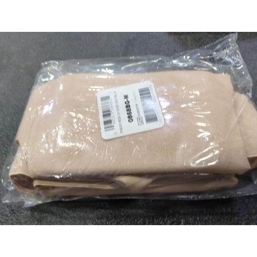 Truform 20-30 mmHg Compression Stockings for Men and Women, Thigh High Length, Dot-Top, Open Toe, Beige, Medium