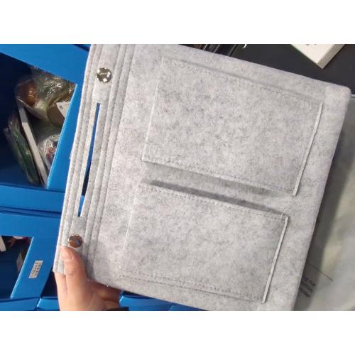 11 inch Soft Grey Felt Tote Organizer Insert for Purses, Backpacks, and Tall Totes