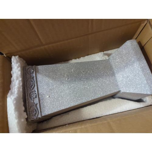 DAMEING Cemetery Vase for Grave, Cemetery Decorations for Grave, Solar Lights Cross Grave Flower Vases for Cemetery, Tomb Decoration Memorial Gift for Lost Loved One