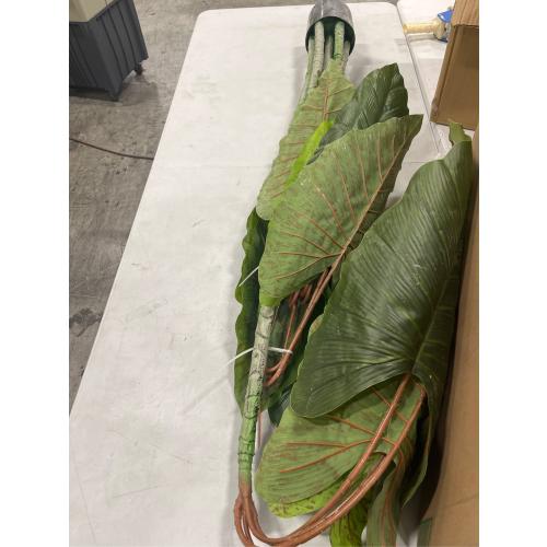 Abzo Artificial Rubber Tree Fake Plants 6.5FT Tall Faux Ficus Tree Potted Fake Indoor Plants Large Floor Plants Artificial Silk Tree for Home Office Living Room Decor Indoor., Green