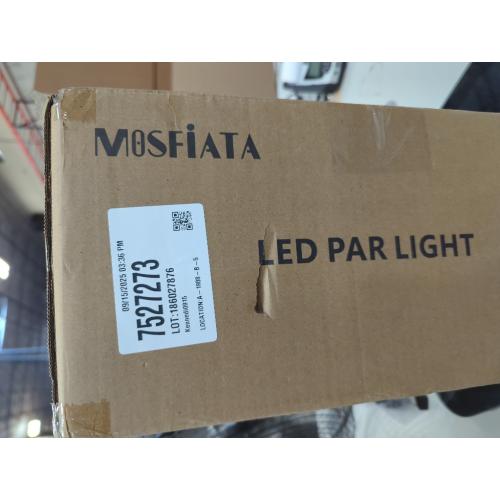 4 Pack Black MOSFiATA Par Lights 4 Pack, RGB 36 LED Stage Light Sound Activated DMX Control, 7 Modes Uplighting with Remote Control Stage Lighting, DJ Party Light for Club KTV Disco Party（4 Pack）