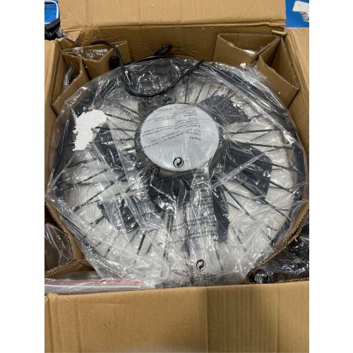 Depuley Outdoor Ceiling Fan with Light: 20 Inch Waterproof Gazebo Fans with Lights Outdoor Hanging - Plug in Remote App Control Caged Fans for Patios Pergola Porch Canopy - 6 Speed Black