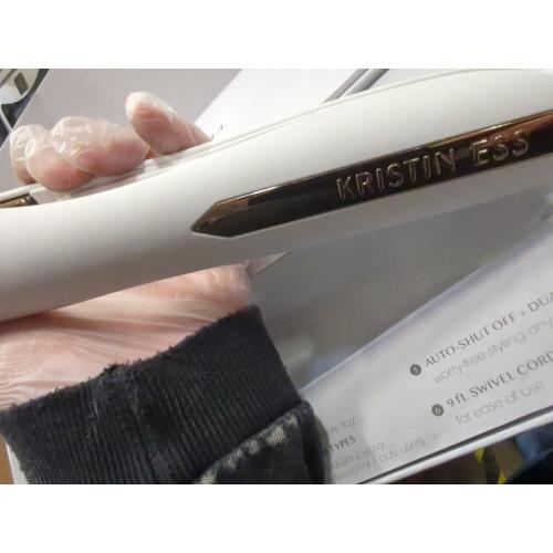 Kristin Ess 3-in-1 Flat Iron, White