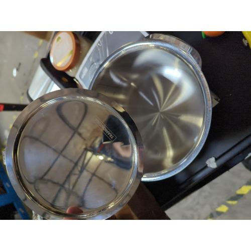 Tramontina Utsava 1.75-Quart Tri-Ply Clad Stainless Steel Tope with Lid, Small Patila Pot for Indian Cooking