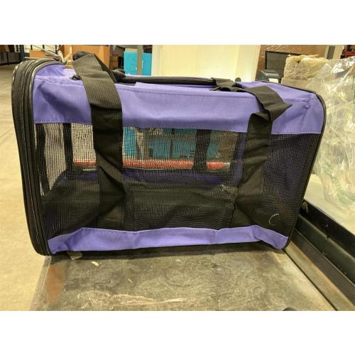 Pet Carrier for Small Medium Cats Dogs Puppies up to 15 Lbs, Airline Approved Small Dog Carrier Soft Sided, Collapsible Travel Puppy Carrier - Purple
