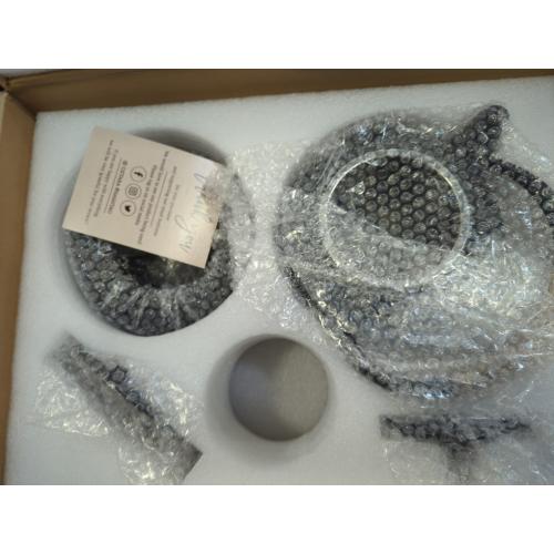 Oztara Cast Iron Teapot Set, 40 oz/1200 ml Japanese Style Teapot with Infuser and Warmer, Tea pot | Tea Kettle Coated with Enameled Interior, Large Cast Iron Kettle, Black & Iron cast Teapot warmer