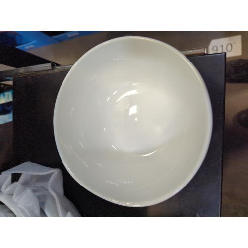 (PAINT CHIPPED ON ONE BOWL) Our Table Simply White Organic Cereal Bowls 5pk