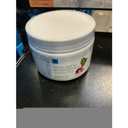 Consult Health Primo Beets - Beet Root Powder Drink Mix with Electrolytes - Nitrates to Support Circulation - Energy Boost - Ginger & Turmeric - for Men & Women - Cherry Flavor - 30 Servings