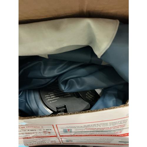 Intex Elevated 18 Pillow Rest Queen Air Mattress with Internal Pump - Off-White/Blue