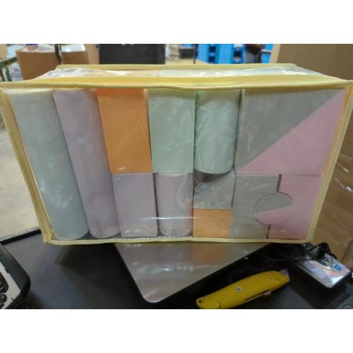 Set of 34 Jumbo Large Foam Blocks for Toddlers - Stacking Soft Blocks for Kids with Shapes & Colors Learning - Construction Building Preschool Toys - Giant Foam Bath Blocks for Toddlers 3-5 & above