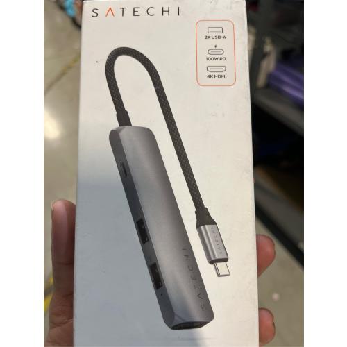 Satechi 4-IN-1 USB-C Slim Multiport with 4K - Space Gray