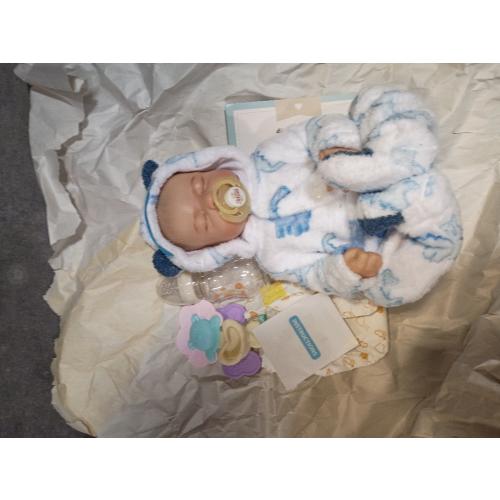 BABESIDE 20 Inch Reborn Baby Doll Boy, Full Vinyl Realistic Newborn | Poseable Full Vinyl Body, Hand-Painted Newborn Details, Clothes and Accessories and Gifts, Kids Ages 3