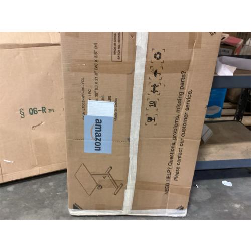 Small Electric Standing Desk - Adjustable Height Bedside Laptop Table with Wheels, Mobile, Portable Rolling Computer Workstation Sit Stand Table for Home Office, Sofa, Couch Use WHITE