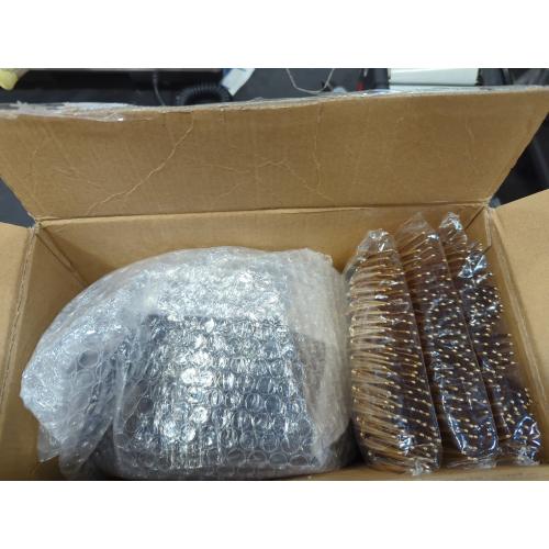 I00000 144Pcs Black and Gold Dessert Plate Set, Including 72Pcs Black and Gold Plastic Plates 7.5 and 72Pcs Disposable forks 8.5, Fancy Salad Plates with Gold Rim for Thanksgiving and Party