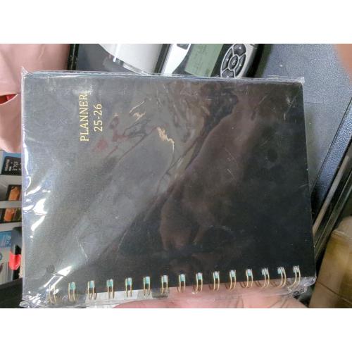Black Solid planner