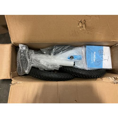 14 Inch Balance Bike for Kids 3-6 Year Old, No Pedals, Air Rubber Tires, Adjustable Height, Pedalless Bicycle for Boys, Girls, Blue