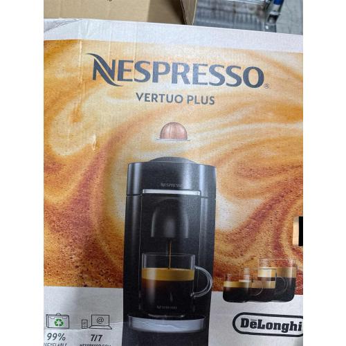 Nespresso Vertuo Plus Coffee and Espresso Maker By De'Longhi, Ink Black