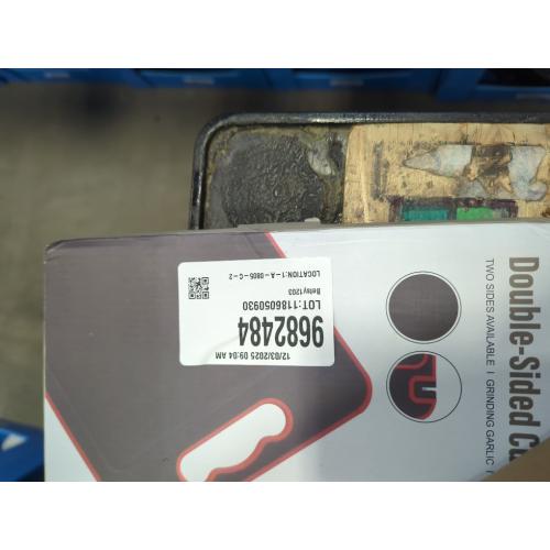 Titanium Cutting Board Double Sided for Kitchen,Knife Sharpener & Garlic Grater Wheat Straw   PP with Juice Groove Large Chopping Board（15×10In） Kitchen Necessities for Home