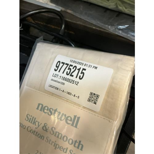 Nestwell Pima Cotton Sateen 500-Thread-Count King Pillowcases in Birch Stripe (Set of 2)