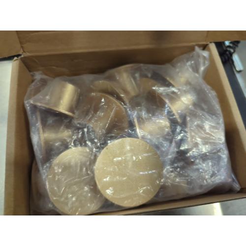 24 Pcs Gold Taper Candle Holders Bulk for Pillar Candles Metal Short Candlestick Holder Gold Centerpieces Decoration for Christmas Thanksgiving Anniversary Dinner Party