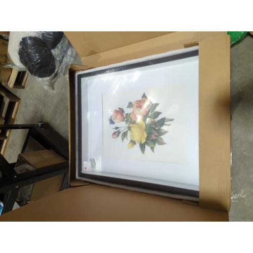 Black 16x20 EKMAX Shadow Box Frame in Black with Soft Linen Back - Composite Wood with Plexiglass for Wall and Tabletop