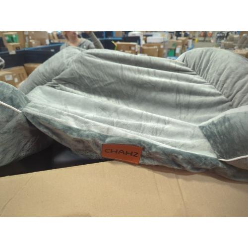 EHEYCIGA Orthopedic Dog Beds for Extra Large Dogs 44x32Inch, Waterproof Memory Foam XL Pet Bed with Sides, Non-Slip and Egg-Crate Foam Big Dog Couch Bed with Washable Removable Cover, Grey
