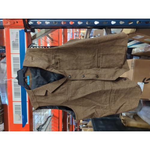 Size M HRQSNZAQC Men's Retro British Style Business Suit Waistcoat - Winter Warm