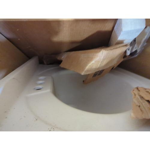 24.50 in. W Bath Vanity in White with Cultured Marble Vanity Top in White with White Basin