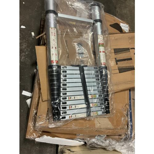 Telescopic Ladder, 16.5FT Aluminum Telescoping Ladder with Stable Hook and Non-Slip Feet, RIKADE Portable Extension Ladder for Household and Outdoor Working, 330lb Capacity