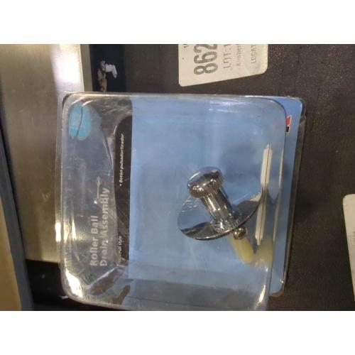 Keeney 1.5-in Chrome Roller Ball Drain with Brass