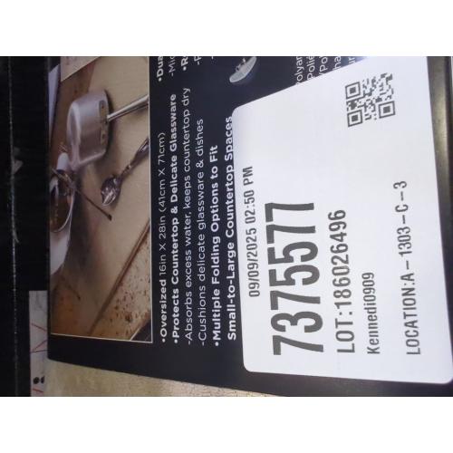 Cappuccino 16x28 All-Clad Premium Reversible Dish Drying Mat for Kitchen: 16 x 28 Ultra-Absorbent, Long-Lasting, No Condensation, and Oversized for Large Pots and Pans - 1 Pack, Cappuccino