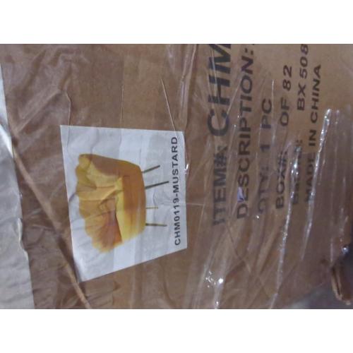 Hendrix Velvet Accent Chair Mustard