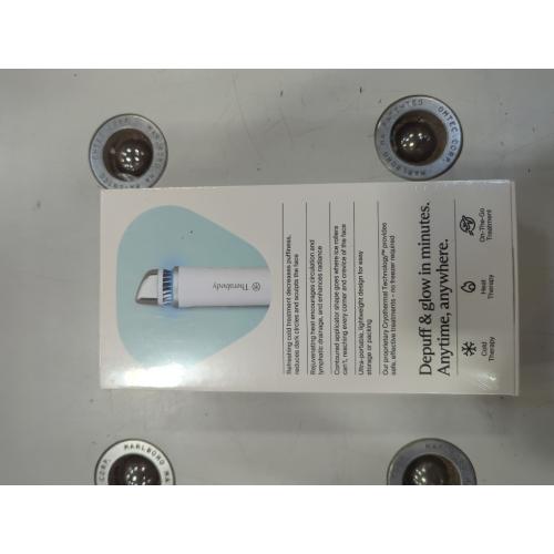 White Therabody TheraFace Depuffing Cold & Heat Facial Treatment Wand - White