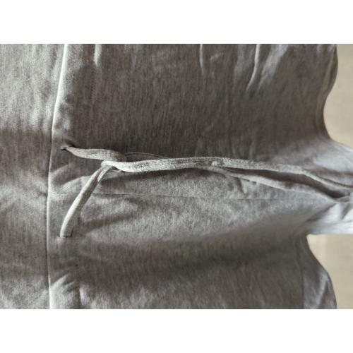 Sleeveless Drawstring Waist Button Tank Romper Heather Grey S