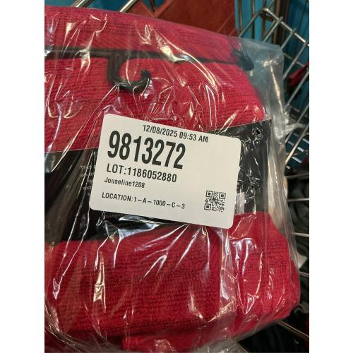 3 packs All-Clad Solid Kitchen Towel: Highly Absorbent, Super Soft Long Lasting - 100% Cotton, 17x30 Tea Towel for Cleaning & Drying Dishes, Pans, Glassware, or Countertops, (1-Pack), Chili