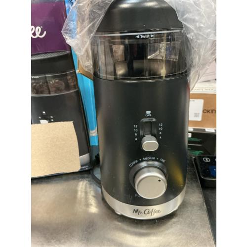 Mr. Coffee 12-Cup Automatic Blade Mill Grinder - Black