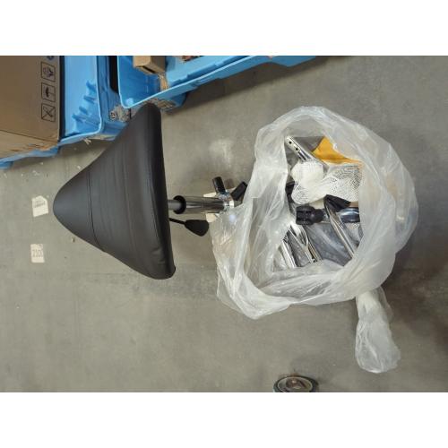 VEVOR Saddle Stool with Wheels, 400 LBS Weight Capacity Ergonomic Rolling Saddle Stool, Height Adjustable Thickened PU Leather Swivel Saddle Stools Chair for Salon, Spa, Tattoo, Clinic, Black