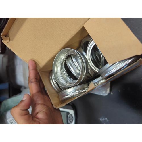 42 Pieces Regular Mouth Canning Rings, Canning Bands for Mason Jar Small Mouth, Rustproof Tinplate Metal Bands/Rings for Mason Jar (Silver 70mm)