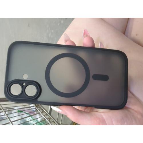 Miracase Magnetic Series for iPhone 16 Case [Compatible with MagSafe] Military-Grade Protection, Anti-Fingerprint, Slim Phone Case for iPhone 16 6.1 inch - Black