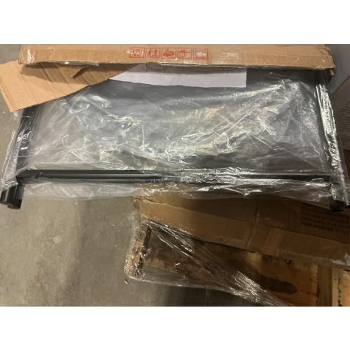 EKNITEY 2 Tier End Table - Metal Side Table Waterproof Small Sofa Coffee Side Tables Bedroom Indoor Outdoor with Removable Tray for Living Room Bedroom Balcony and Office (Black)