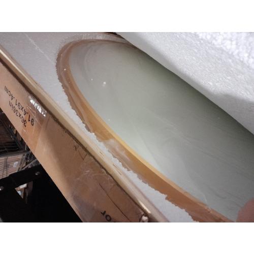 Niccy 36 Round LED Backlit Mirror with Lights, Gold Frame Anti-Fog Circle Mirror, Light Up 3 Color ShatterProof