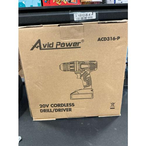 AVID POWER 20V MAX Lithium lon Cordless Drill Set, Power Drill Kit with Battery and Charger, 3/8-Inch Keyless Chuck, Variable Speed, 16 Position and 22pcs Bits (Pink)