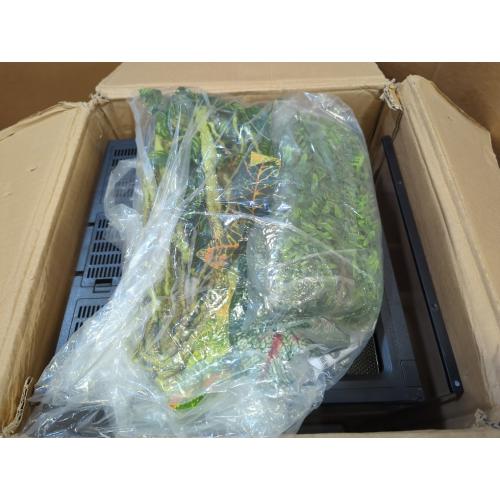 Clear 15 Gallon Tall Reptile Glass Tank 12x12x24 with Drainage System - Pre-Assembled Vertical Reptile Cage for Arboreal Geckos,Chameleon,Lizard,Tree Frog and Snake with Terrarium Decoration