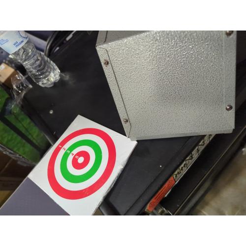 BB Gun Target Trap with Catch Box & 20 PCS Shooting Paper, Airsoft & Pellet Gun Shooting Catcher, with Spinning Metal Silhouettes Targets, for Backyard, Indoor - Small Size