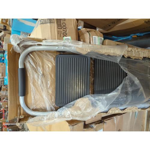 3 Step Ladder, Folding Step Stool with Tool Platform, Wide Anti-Slip Pedal and Anti-Slip Feet, Sturdiest Steel Construction, 600lbs Capacity Steel Ladder for Home Office, Grey